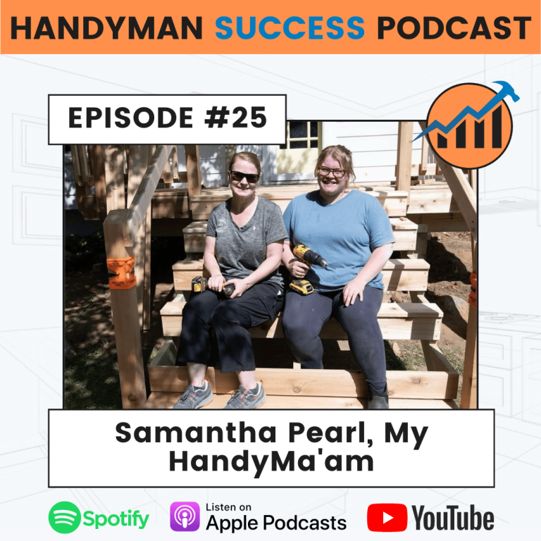 my handyma'am handyman success podcast, handyman podcast, contractor podcast